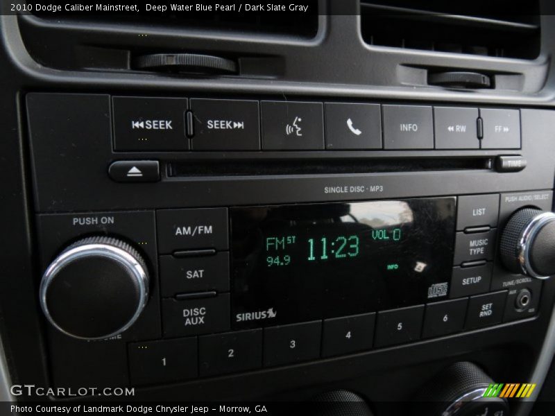 Deep Water Blue Pearl / Dark Slate Gray 2010 Dodge Caliber Mainstreet