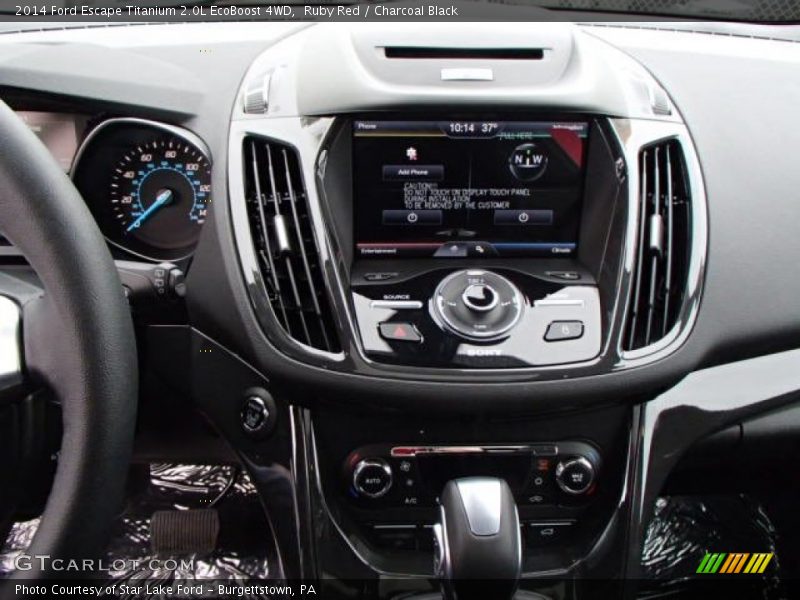 Ruby Red / Charcoal Black 2014 Ford Escape Titanium 2.0L EcoBoost 4WD