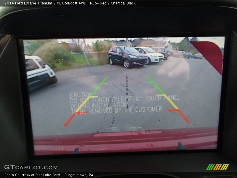 Ruby Red / Charcoal Black 2014 Ford Escape Titanium 2.0L EcoBoost 4WD