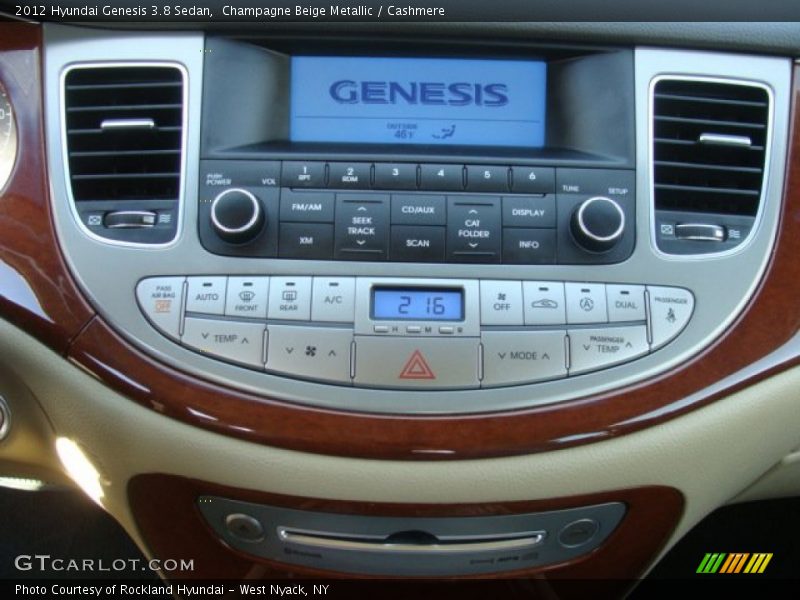 Champagne Beige Metallic / Cashmere 2012 Hyundai Genesis 3.8 Sedan