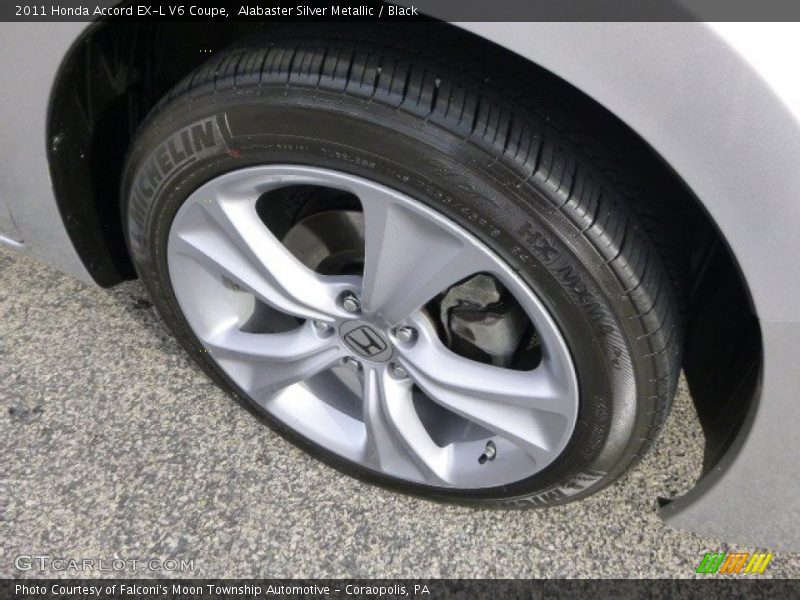 Alabaster Silver Metallic / Black 2011 Honda Accord EX-L V6 Coupe