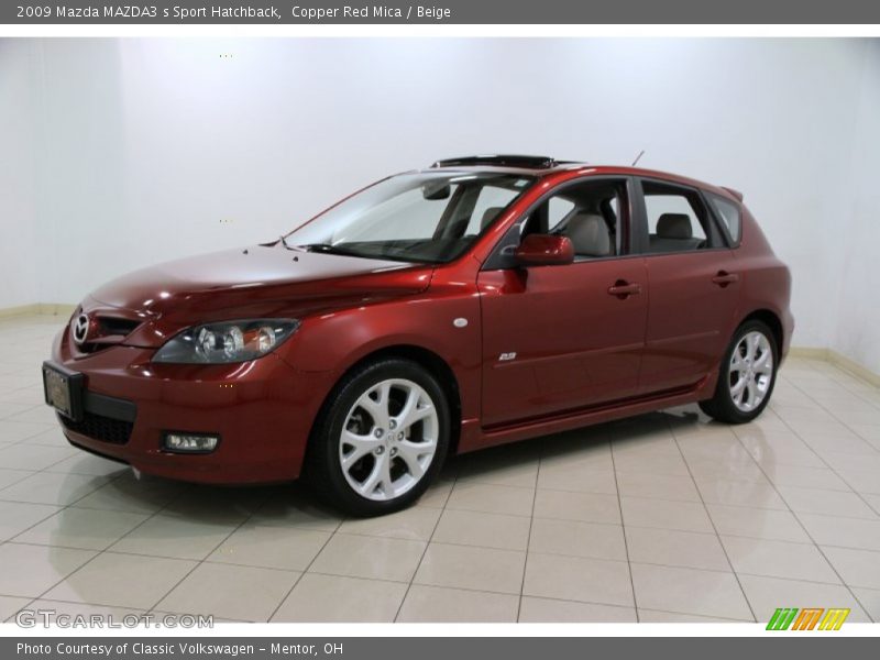 Copper Red Mica / Beige 2009 Mazda MAZDA3 s Sport Hatchback