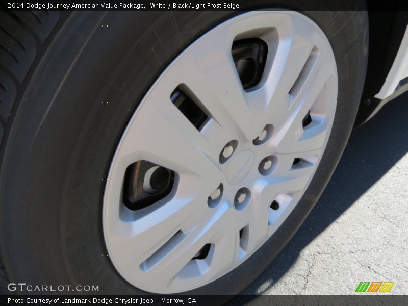 White / Black/Light Frost Beige 2014 Dodge Journey Amercian Value Package