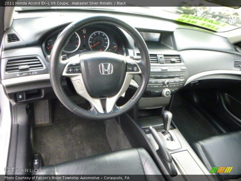 Alabaster Silver Metallic / Black 2011 Honda Accord EX-L V6 Coupe