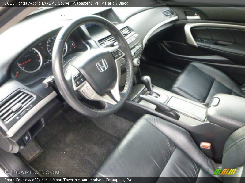 Alabaster Silver Metallic / Black 2011 Honda Accord EX-L V6 Coupe