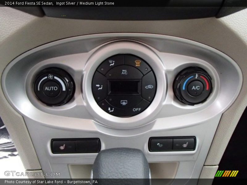 Ingot Silver / Medium Light Stone 2014 Ford Fiesta SE Sedan