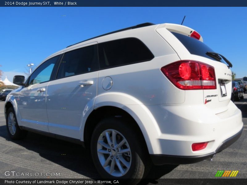 White / Black 2014 Dodge Journey SXT