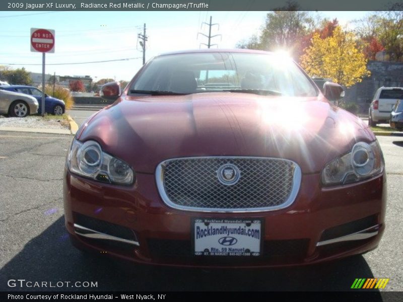 Radiance Red Metallic / Champagne/Truffle 2009 Jaguar XF Luxury