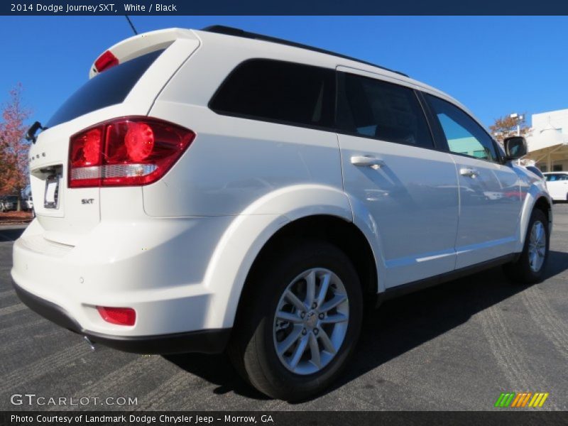 White / Black 2014 Dodge Journey SXT
