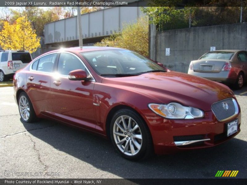 Radiance Red Metallic / Champagne/Truffle 2009 Jaguar XF Luxury
