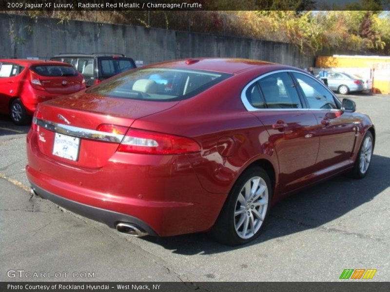 Radiance Red Metallic / Champagne/Truffle 2009 Jaguar XF Luxury