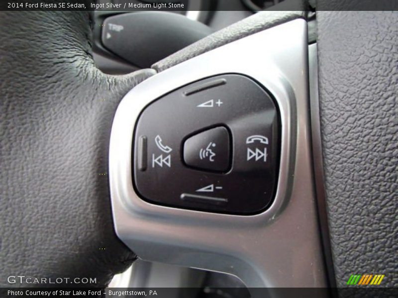 Ingot Silver / Medium Light Stone 2014 Ford Fiesta SE Sedan