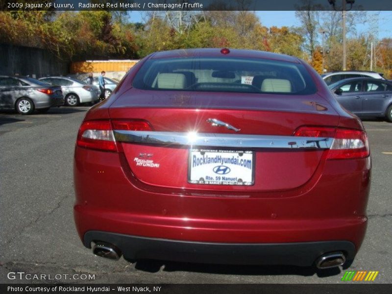 Radiance Red Metallic / Champagne/Truffle 2009 Jaguar XF Luxury