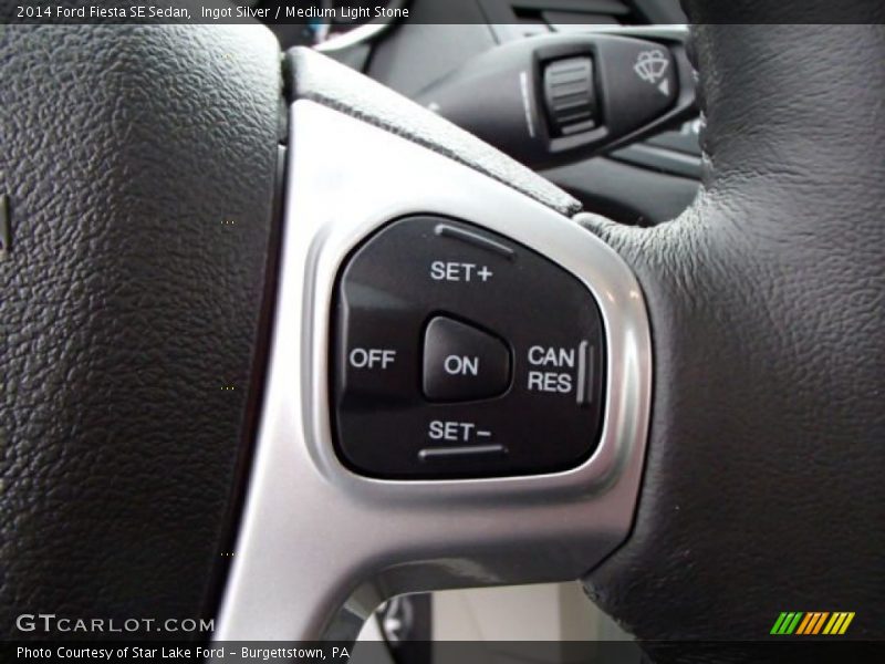 Ingot Silver / Medium Light Stone 2014 Ford Fiesta SE Sedan