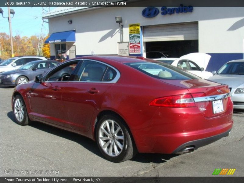 Radiance Red Metallic / Champagne/Truffle 2009 Jaguar XF Luxury
