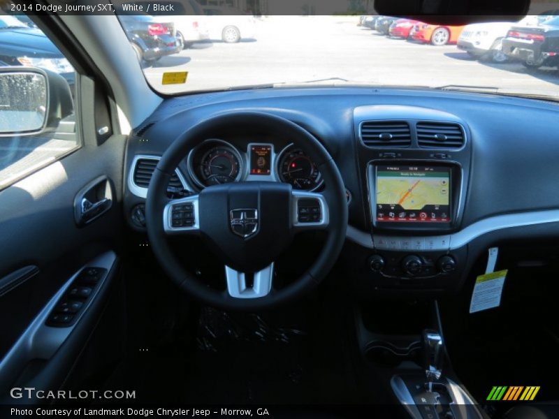 White / Black 2014 Dodge Journey SXT