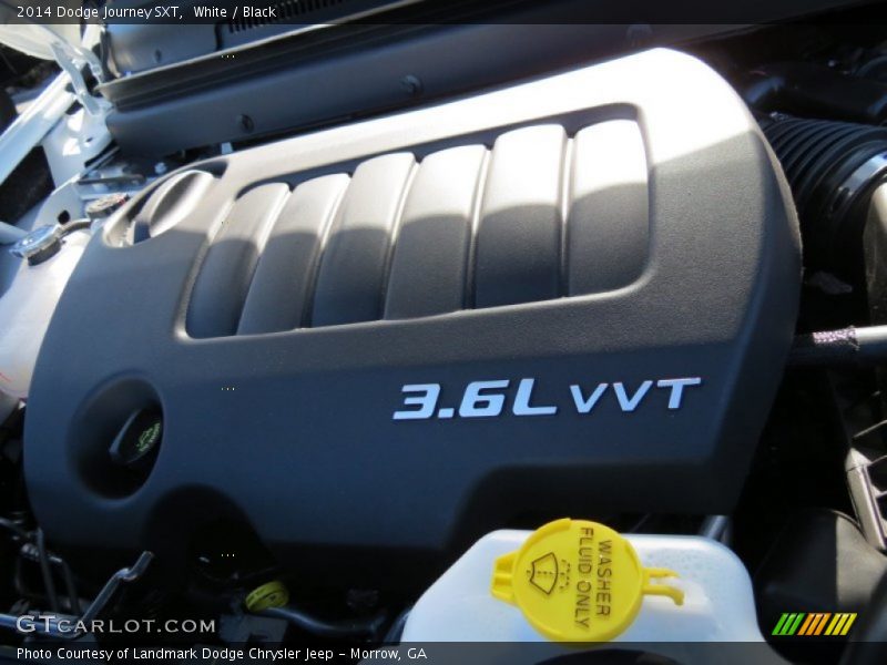 White / Black 2014 Dodge Journey SXT