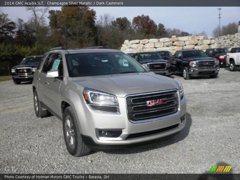 Champagne Silver Metallic / Dark Cashmere 2014 GMC Acadia SLT