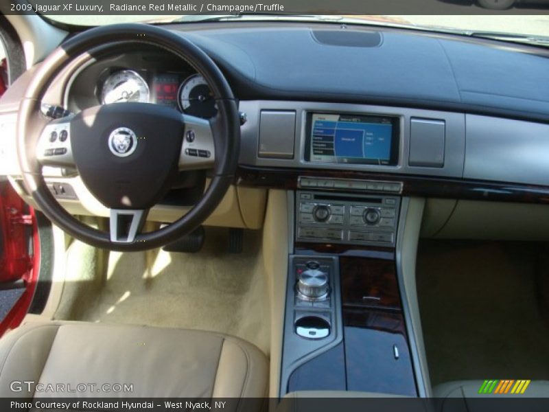 Radiance Red Metallic / Champagne/Truffle 2009 Jaguar XF Luxury