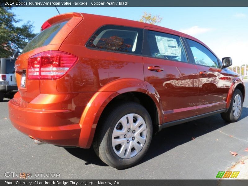 Copper Pearl / Black 2014 Dodge Journey Amercian Value Package