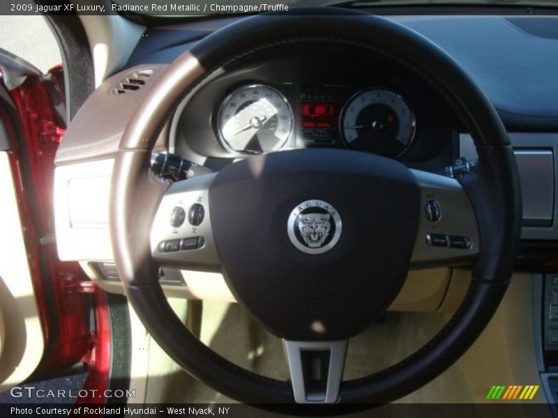 Radiance Red Metallic / Champagne/Truffle 2009 Jaguar XF Luxury