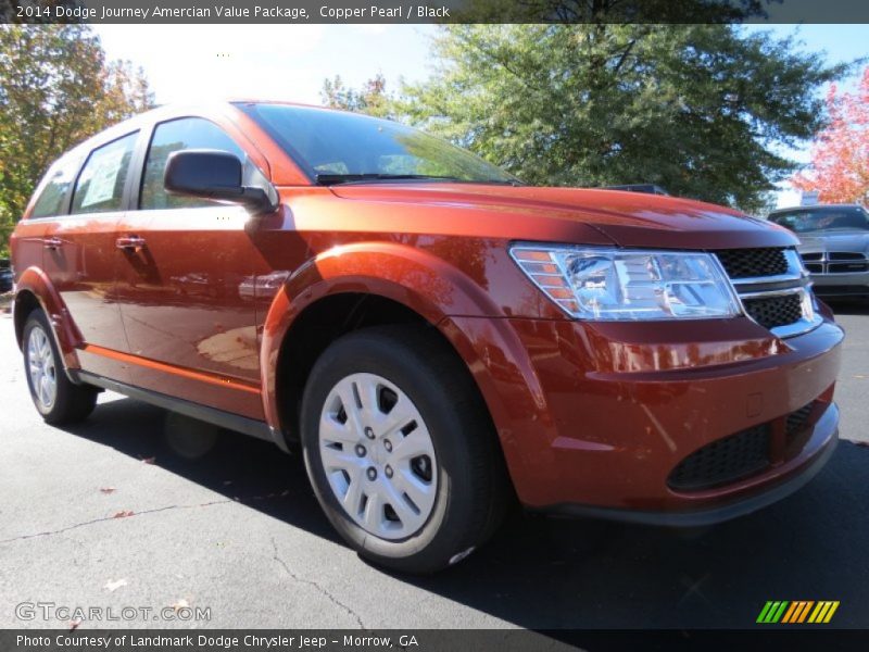 Copper Pearl / Black 2014 Dodge Journey Amercian Value Package