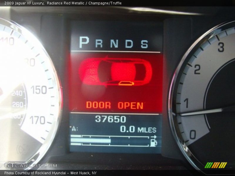 Radiance Red Metallic / Champagne/Truffle 2009 Jaguar XF Luxury