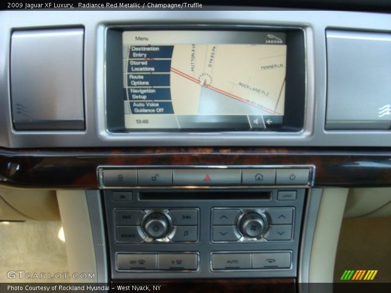 Radiance Red Metallic / Champagne/Truffle 2009 Jaguar XF Luxury