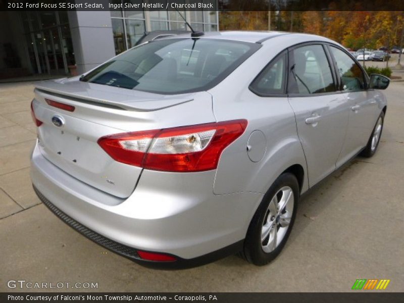 Ingot Silver Metallic / Charcoal Black 2012 Ford Focus SE Sport Sedan