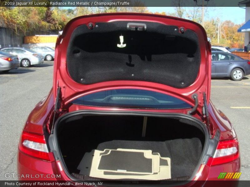 Radiance Red Metallic / Champagne/Truffle 2009 Jaguar XF Luxury