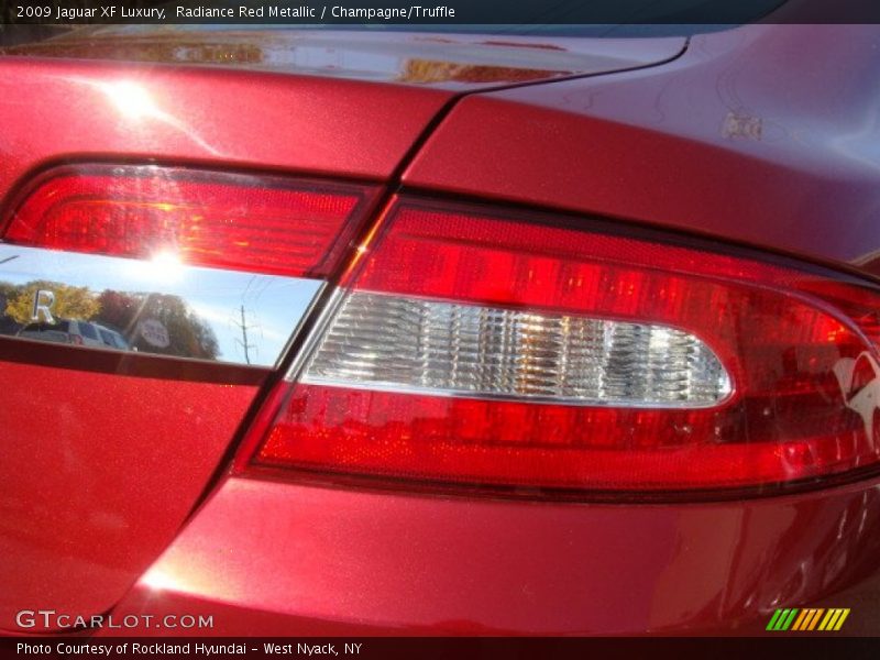 Radiance Red Metallic / Champagne/Truffle 2009 Jaguar XF Luxury