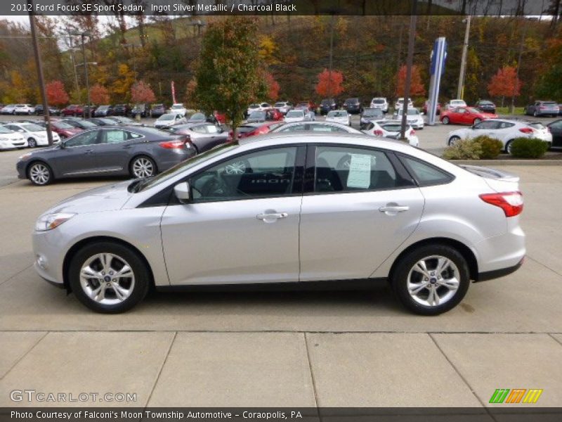 Ingot Silver Metallic / Charcoal Black 2012 Ford Focus SE Sport Sedan