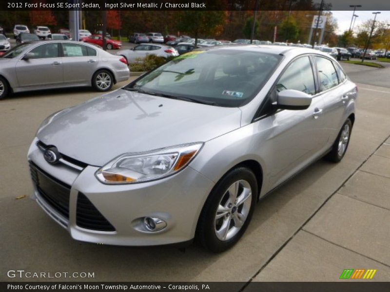 Ingot Silver Metallic / Charcoal Black 2012 Ford Focus SE Sport Sedan