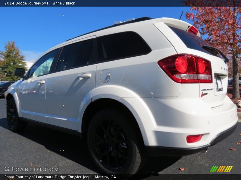 White / Black 2014 Dodge Journey SXT