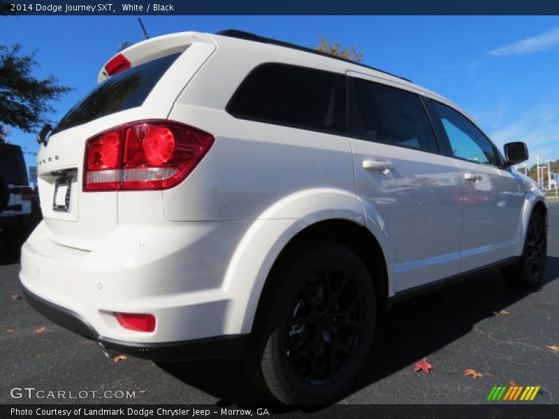 White / Black 2014 Dodge Journey SXT