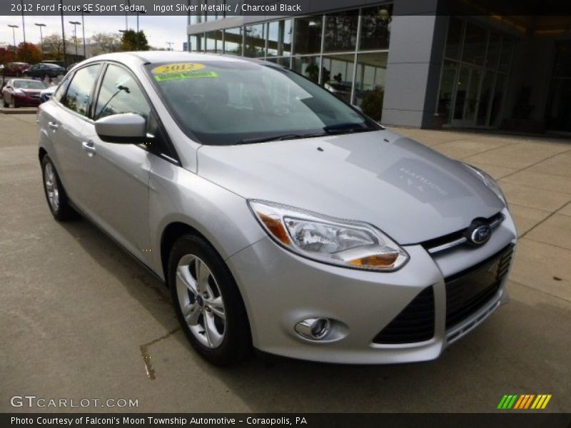 Ingot Silver Metallic / Charcoal Black 2012 Ford Focus SE Sport Sedan