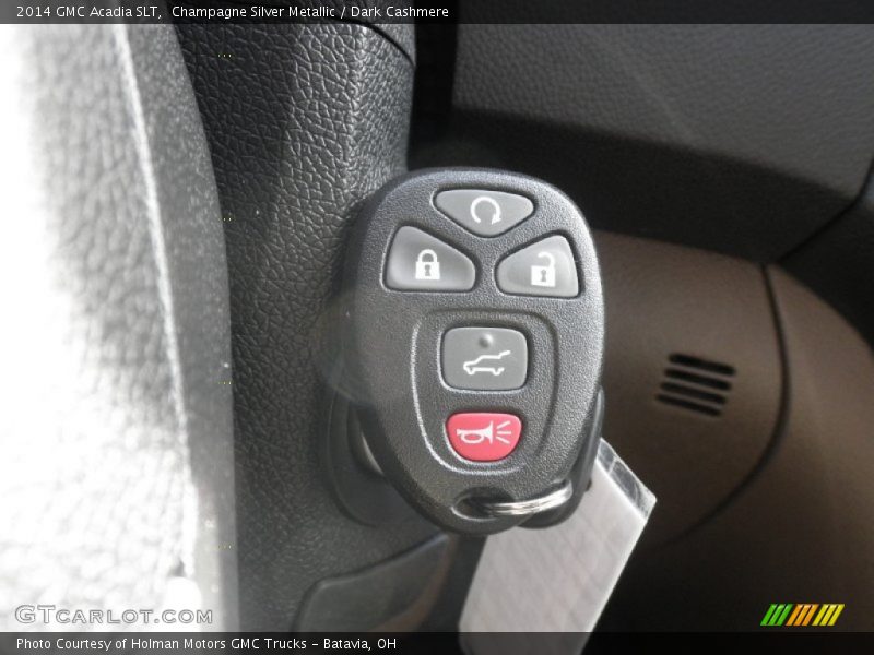 Champagne Silver Metallic / Dark Cashmere 2014 GMC Acadia SLT