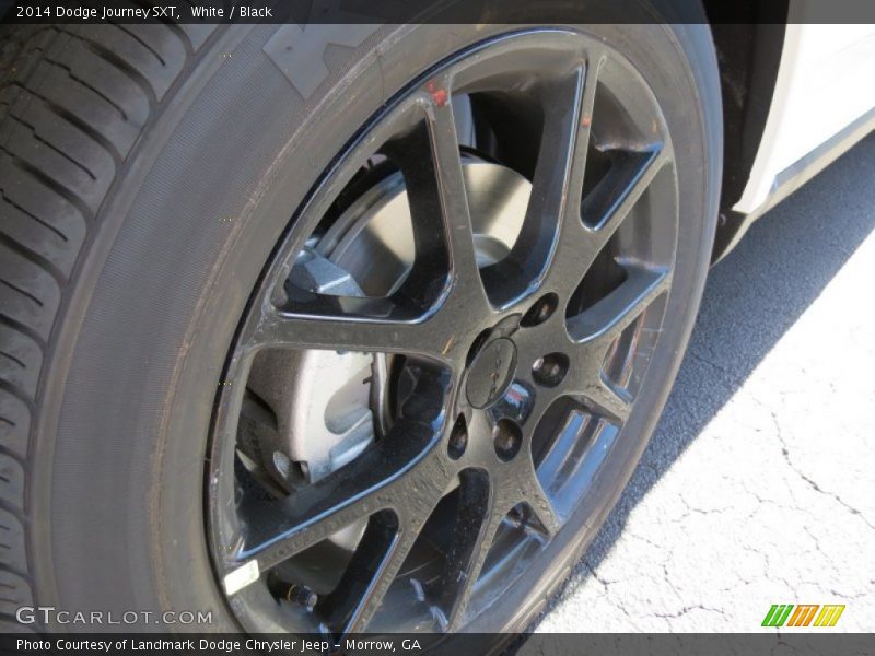 White / Black 2014 Dodge Journey SXT