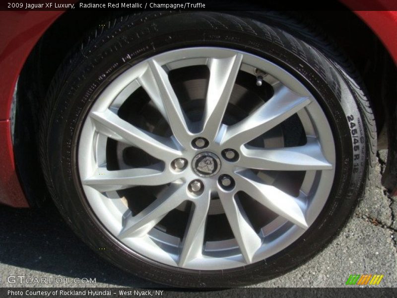Radiance Red Metallic / Champagne/Truffle 2009 Jaguar XF Luxury