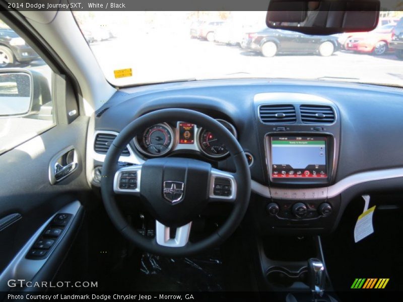 White / Black 2014 Dodge Journey SXT