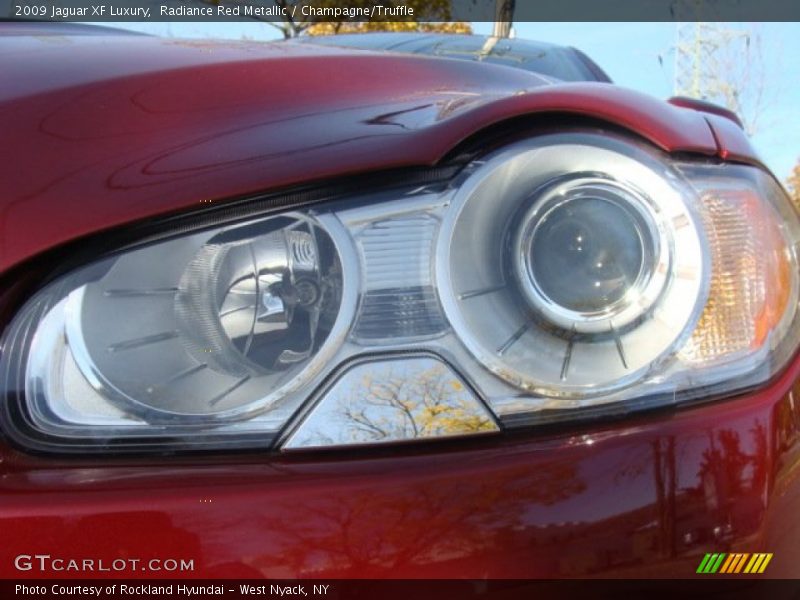 Radiance Red Metallic / Champagne/Truffle 2009 Jaguar XF Luxury