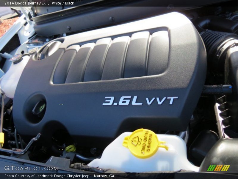 White / Black 2014 Dodge Journey SXT