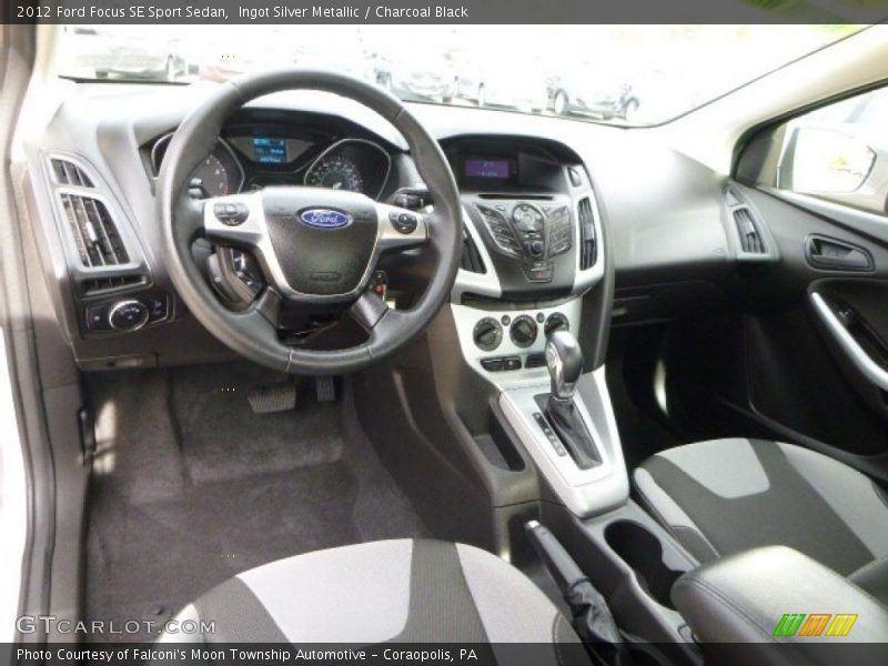 Ingot Silver Metallic / Charcoal Black 2012 Ford Focus SE Sport Sedan