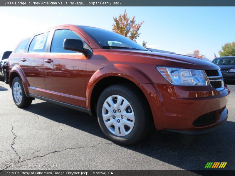 Copper Pearl / Black 2014 Dodge Journey Amercian Value Package