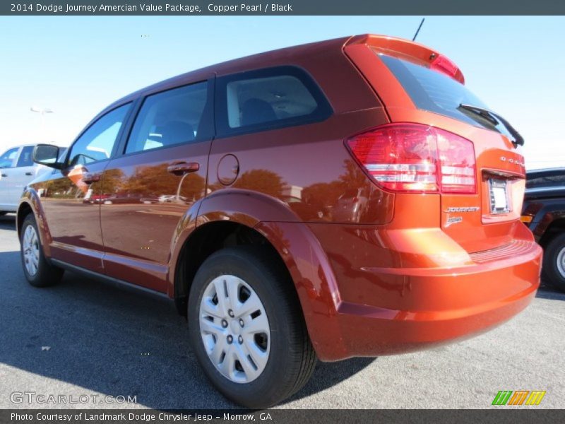 Copper Pearl / Black 2014 Dodge Journey Amercian Value Package