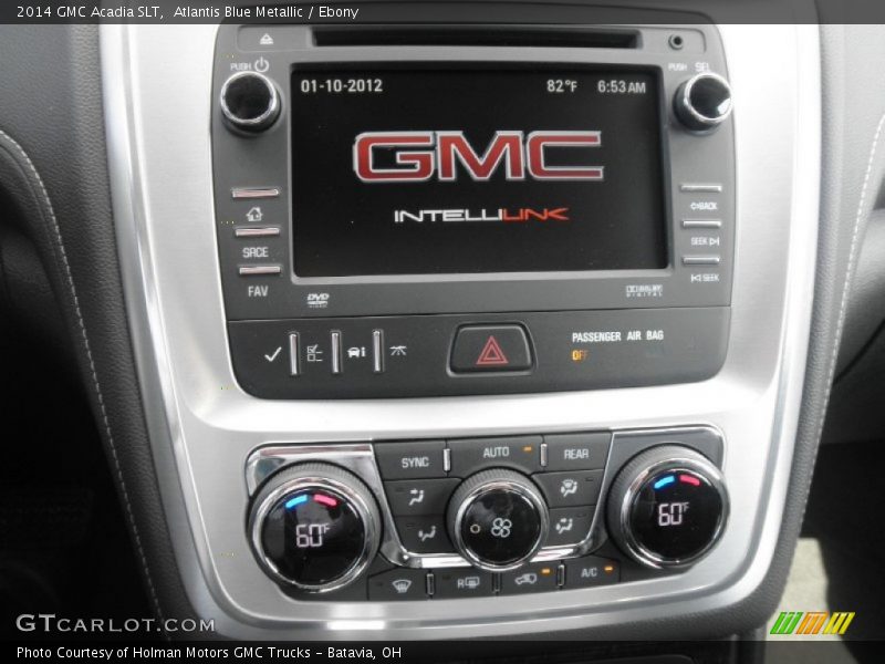 Atlantis Blue Metallic / Ebony 2014 GMC Acadia SLT