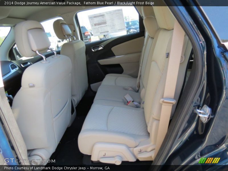 Fathom Blue Pearl / Black/Light Frost Beige 2014 Dodge Journey Amercian Value Package