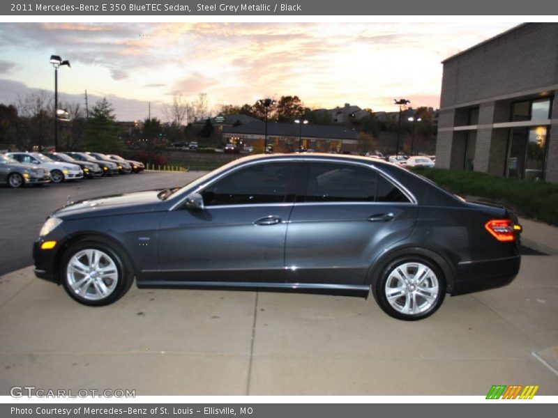 Steel Grey Metallic / Black 2011 Mercedes-Benz E 350 BlueTEC Sedan