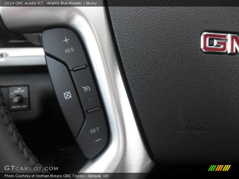 Atlantis Blue Metallic / Ebony 2014 GMC Acadia SLT