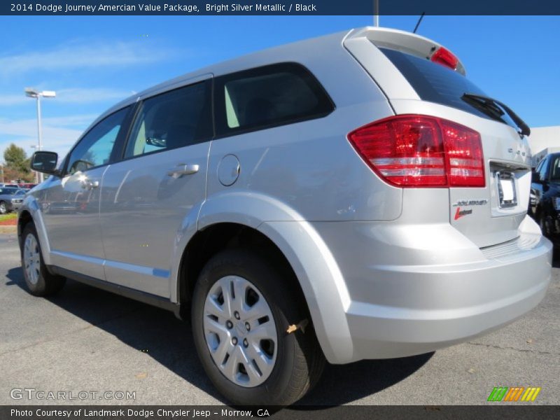 Bright Silver Metallic / Black 2014 Dodge Journey Amercian Value Package